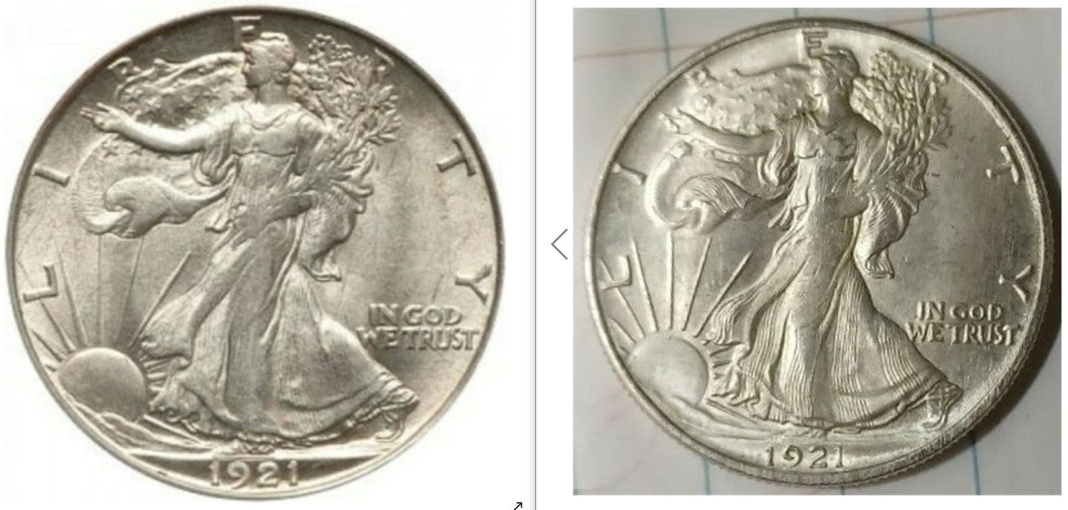Scam-Averted:-1921-D-50c-Walking-Liberty-Half-Dollar